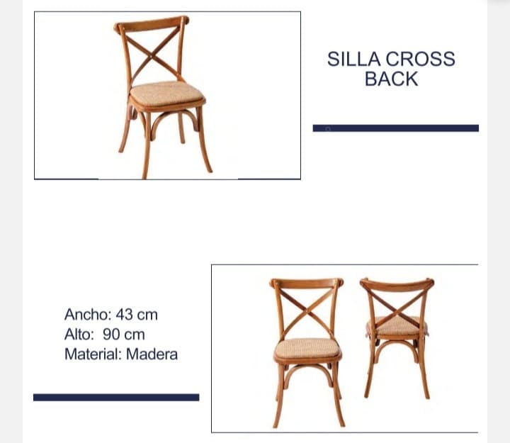 Alquiler de Sillas Elegantes en Bogotá